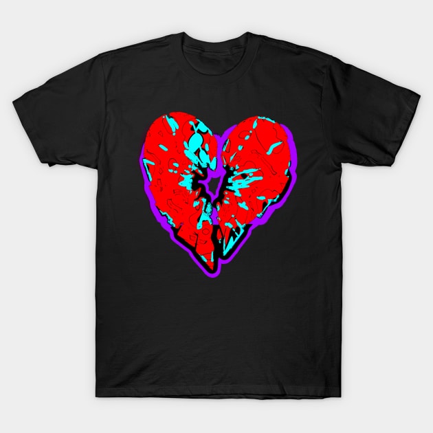 broken heart hyponotize T-Shirt by psanchez